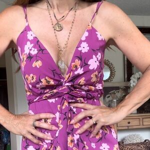 Flynn Skye worn once, wrap midi dress worn TWO WAYS. Fits S, M, very roomy.